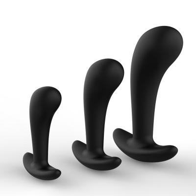 China 3 Pieces Bullet Silicone Anal Plug Male Female Flirt Set Set Adult Anal Toys Gay Plug Anal Couples Flirt Sex Toys For Men And Women for sale