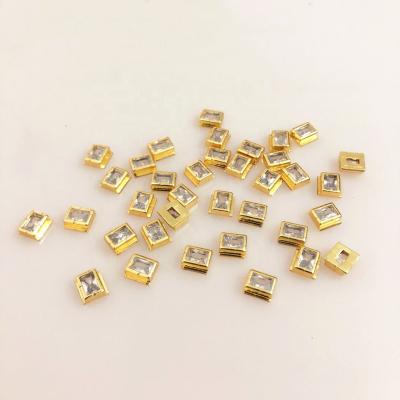 China Wholesale Hiphop YJ-CZC61 Fashion CZ Diamond Charm For Bracelet Micro Pave Zircon Bracelet Charms Jewelry for sale