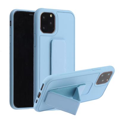 China High Quality Tpu Solid Color Kickstand Car Vehicle Mobile Phone Case For iphone 13 12 11 pro max for sale