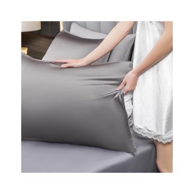 China New Design Comfort Smooth Silk Non-slip Dormitory Pillowcase Anti-bacteria Household Anti-bacteria Silk Pillowcase for sale