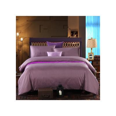 China Modern Home Essential Sheet Stripe Bedding Set Soft Comfort Stripe Bedding Set for sale