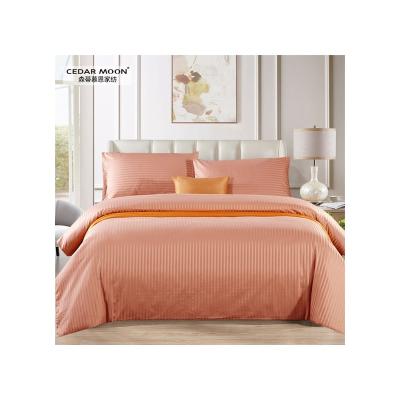 China New Modern High Quality Stripe Bedding Set For Hotel And Home Soft Stripe Bedding Set for sale