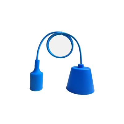 China Plastic Screw (YK731) E27 Lamp Holder With Cable And Lampshade For Russia for sale