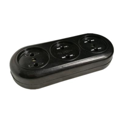 China Residential / General Purpose European Style 3 Way Bakelite Extension Electrical Outlet (YK403) for sale