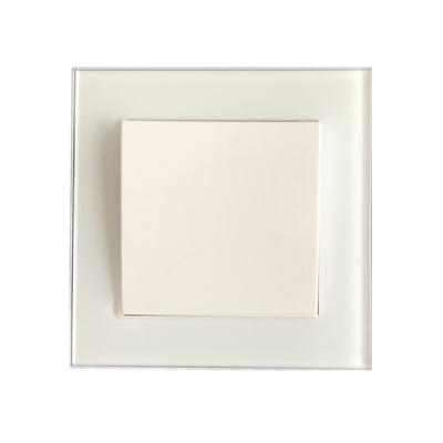 China (YK2001-G) European Glass Frame 1 Strip Wall Switch For Russia YK2001-G for sale