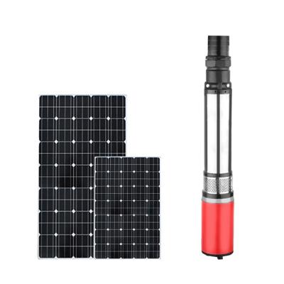 China High Efficiency DC Motor High Pressure Solar Submersible Water Pump 24V 300W for sale