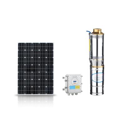 China Family Homes Electric Solar Powered Stainless Steel DC Water Pump 250w Manufacturer For Irrigation for sale