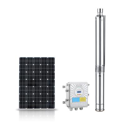 China Family Homes Electric Permanent Magnet DC Power Pump Solar Brushless Inverter For Deep Well for sale