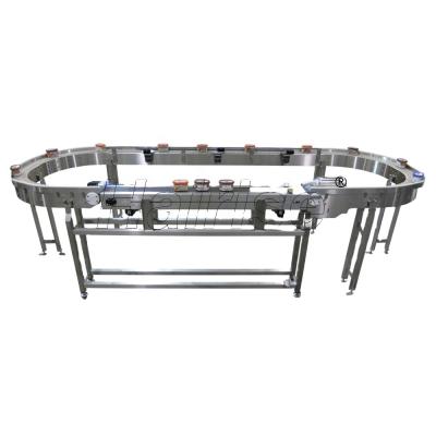 China Hairise Food Grade Machine Design Manufacturer Fire Resistant Slat Table Top Chain Conveyor for sale