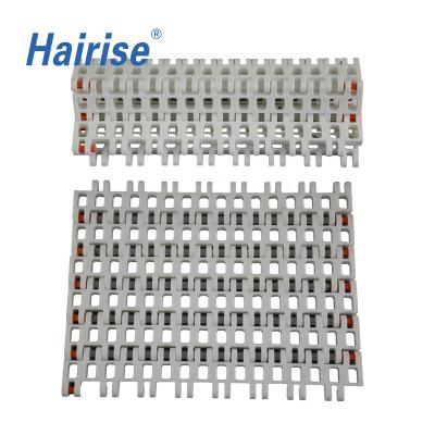 China Factory Hairise Dairy Industry Modular Flow Grate Conveyor Belt For Food Grade for sale