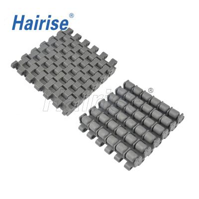 China Factory Hairise Material POM/PP Har7706 Series Top Plastic Modular Roller Conveyor Belt for sale