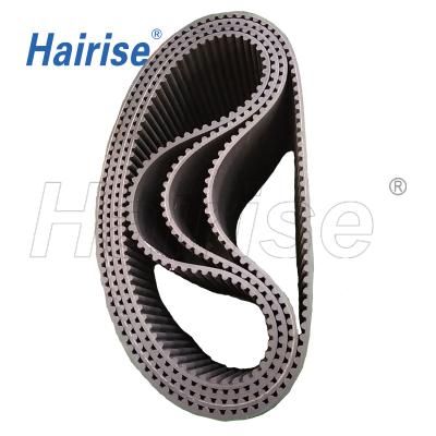 China Hairise CET 8 M Rubber Material Black Saving Belt 20% Food and Beverage Production for sale