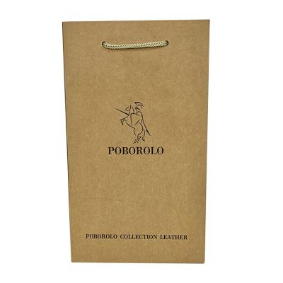 China Small Recyclable Kraft Paper Bag Custom Logo Printed Paper Gift Bag With High Quality Handl for sale