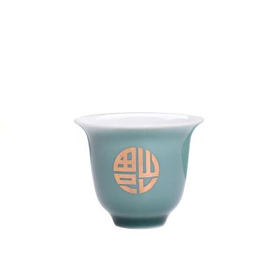 China Longquan Viable Celadon Simplicity Creative Kung Fu Tea Set Tea China Cup Small Tea Cup Green Tea Cup for sale