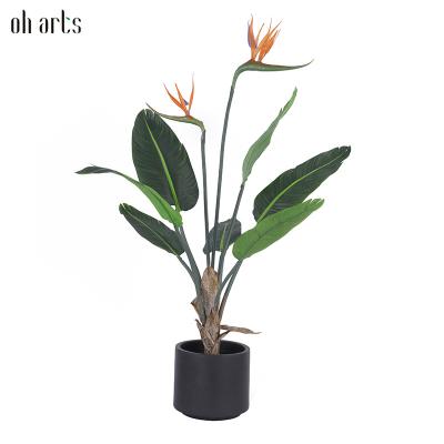 China Paradise Tree Banana Decorative Wholesale Detachable Palm Traveler Plastic Garden 90cm Bird for Home and Garden Decor for sale