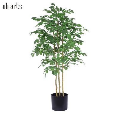 China Decorative Garden Wholesale Artificial Kumquat Tree For Mall Park Decoration Plastic Orange Tree For Indoor Outdoor for sale