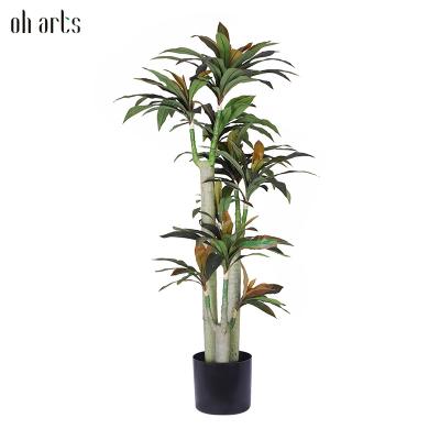 China Garden Decorative Home Wedding Flower Tree Dracaena Leaves Artificial Tree For Indoor Outdoor for sale