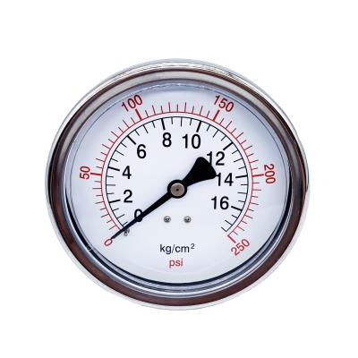 China Stainless Steel Pressure Gauge Hydraulic Pressure Indicated Pressure Test Gauge -1~1000bar 100 for sale