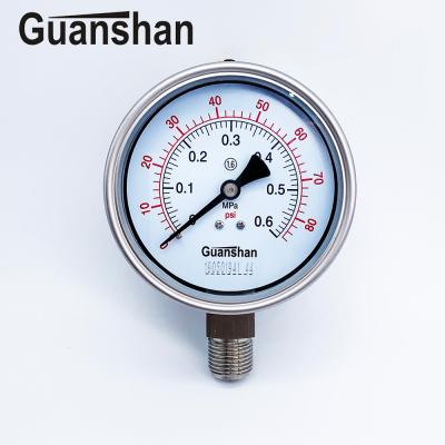 China Stainless Steel Type Pressure Gauge , Laser Welding Germany Gauge 100 for sale