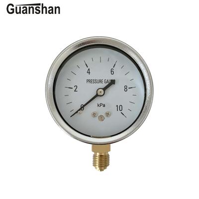 China Chrome Plated YE60-C Steel Special Capsule High Low Pressure Gauge For Medical Industrial for sale