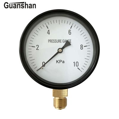 China YE100 Stainless Steel Case Steel Capsule Low Pressure Gauge for sale