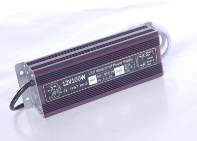 China 12V Outdoor LED Driver Controller 100W Cooling By Free Air Convection 2 Year Warranty for sale