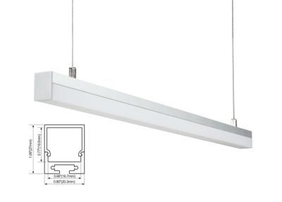 중국 LED Linear lighting Pendant lights Aluminum Profile Square Shape Waterproof Indoor No Spot 판매용