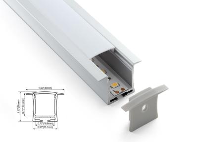 中国 LED Linear lighting Recessed lights Aluminum Profile Square Shape Waterproof Indoor No Spot 販売のため