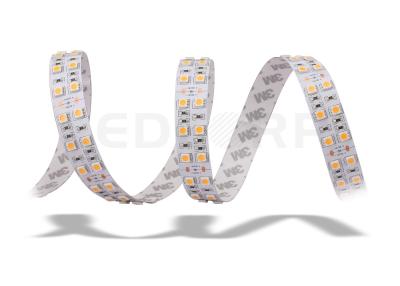 China 5050 120 LEDs/m 600LEDs/roll 28.8w/m High Brightness LED Strip 24 Volt Double Line for sale