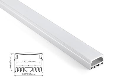 China Aluminum Profile LED Linear lighting 23.5mm x 15mm with led strip and power supply CE for derocation zu verkaufen