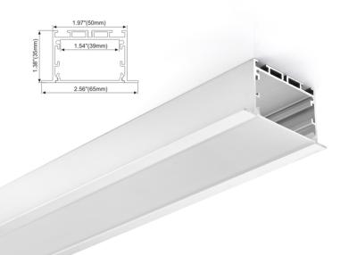 중국 65mm x 35mm Aluminum Profile LED Linear lighting with Led Strip Recessed Type with PC or Milky Cover 판매용