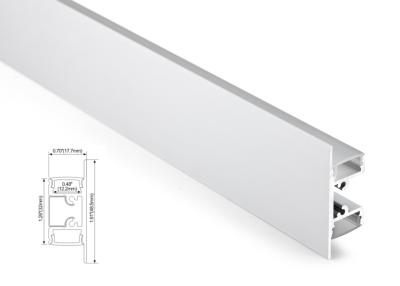 China Aluminum Profile LED Linear lighting Recessed type in the wall with PMMA opal cover for sale