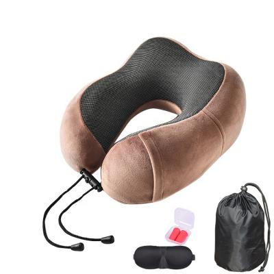 China Customized Soft U Shaped Memory Magnetic Foam Cervical Neck Pillow For Travel for sale