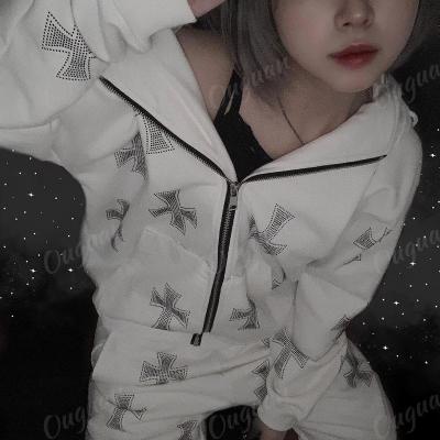 China Anti-Wrinkle Customize Hoodies Cotton Blank Oversized Hoodie Women Custom Logo Sweatshirt for sale