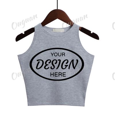 China Multicolor Sleeveless Cropped Vest Tank Tops Fashion Women Cotton Crop Top Sexy QUICK DRY Bustier Cropped Top for sale