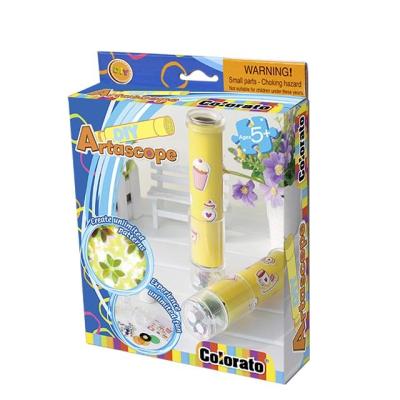 China Science Paper Function Element Printing Kaleidoscope Toy Children Manual Educational Toys Self Adhesive Paper Kaleidoscope for sale