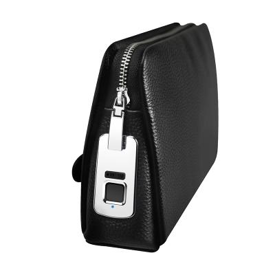 China Fashion BUBM Business Man Business Anti Theft Leather Bags Custom Unique Fingerprintocks Zipper Grab Purse Handbags for sale