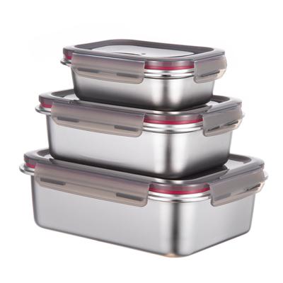 China Wholesale Single Leak Proof Lunch Box Stainless Steel Food Storage Container for sale