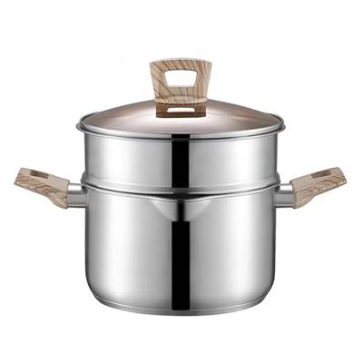 China Simple Commercial Stainless Steel Soup Stock Pot Kitchen Stainless Steel Stock Pot for sale