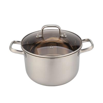 China 201 Stainless Steel Factory Supply Kitchen Cookware Sets Stainless Steel Cooking Pot Set for sale