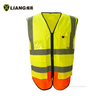 China Polyester Safety Vest Hotseller Multi-pocket Engineer Vest Reflective Vest Hi Visibility Vest Color Customized for sale