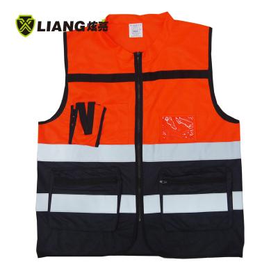 China Polyester Hi-Strength Multi-Pockets Vest Stand-up Collar 2