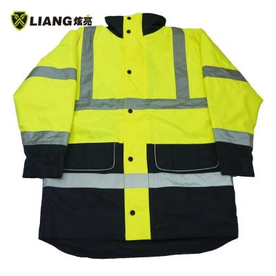 China Water Make Hi Resistant Reflective Jackets Mens Cotton Reflective Vis Construction Full Sports Safety Uniform Jackets for sale