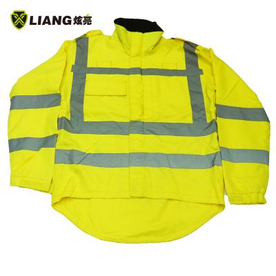 China Workplace Security Force Jacket Mesh Safety Inner Jackets Hi Traffic Reflective Uniform Police Officer Clothing Reflective Men for sale