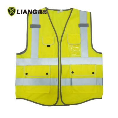 China Light Moisture Wicking New High Visibility T-shirt Material Yellow Simple Short Sleeved Polyester Bird Eyes Knit Tape Men's Reflective T-shirt for sale