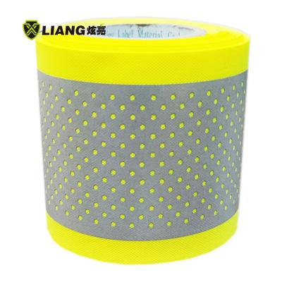 China Ideal for safety common wanshable protection high visibility perforated safety reflective fabric high visibility strip pet products safety vest accessories for sale