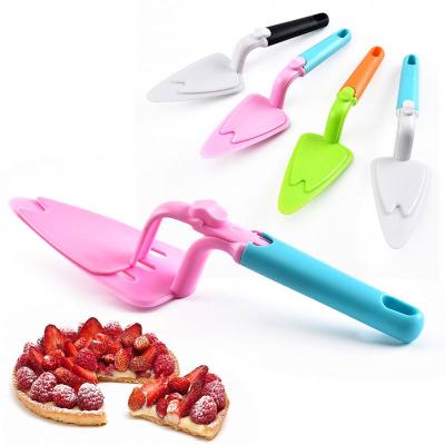 China Viable New Style Tools Longer Handle Picosecond Cake Spatula Plastic Material Removable Separatable Pizza Baking Spatula for sale