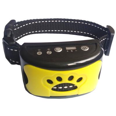 China Amazon Viable Success No Electric Shock And Vibration Bark Control Collar For Dog Anti Bark Dog Training Voice Activated Collar for sale