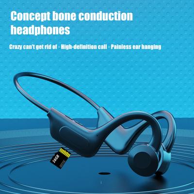 China NEW Bone Conductivity Sports Earphone VG02 Earphone IPX-5 Waterproof BT SD Card Bone Conduction Headband Wireless Earphone for sale