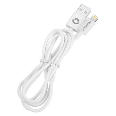 China COMPUTER SOSLPAI good quality for ipad white MFi certified usb cable 100cm custom pvc charging data cable for sale